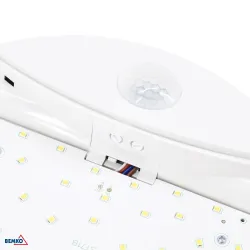 TAWAN BIAŁY OPRAWA SUFITOWA PLAFON LED 15W NW 4000K 1300LM IP44 IK10 + CZUJNIK RUCHU FI250 120ST PC