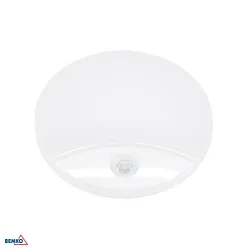 TAWAN BIAŁY OPRAWA SUFITOWA PLAFON LED 15W NW 4000K 1300LM IP44 IK10 + CZUJNIK RUCHU FI250 120ST PC