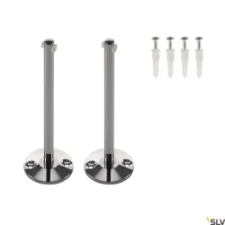 TENSEO SYSTEM ELEMENTY KIERUJĄCE, DO NISKONAPIĘCIOWEGO SYSTEMU LINKOWEGO, CHROM, 2 SZT., 16CM