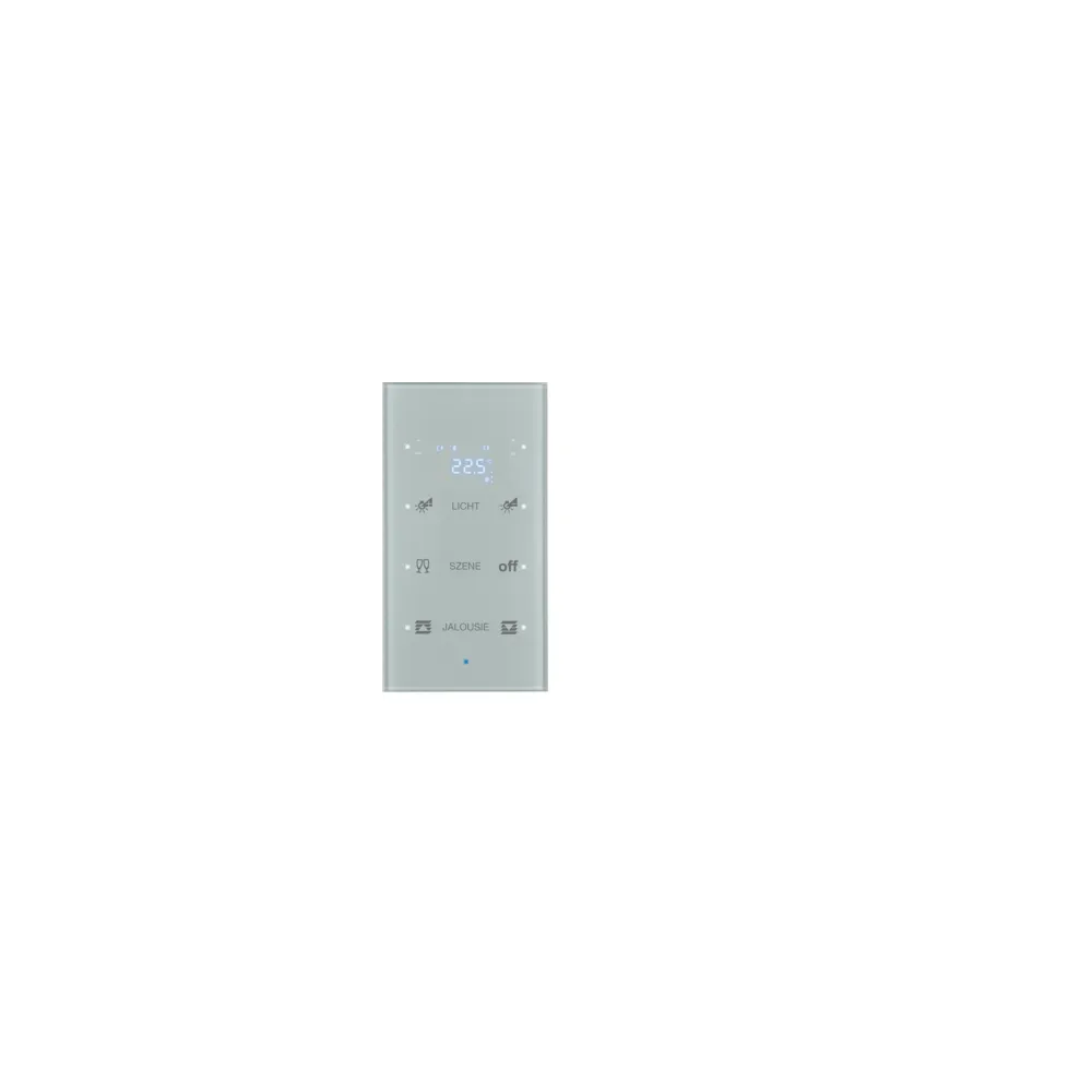 KNX TS SENSOR SZKŁO ALUMINIUM SENSOR KONFIGUROWALNY Z RTR 3X