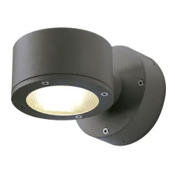 SITRA ANTRACYT OPRAWA ŚCIENNA KINKIET NT 1X GX53/ 9W IP44 ALUMINIUM/ SZKŁO