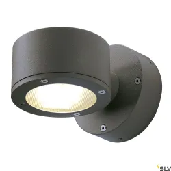 SITRA ANTRACYT OPRAWA ŚCIENNA KINKIET NT 1X GX53/ 9W IP44 ALUMINIUM/ SZKŁO