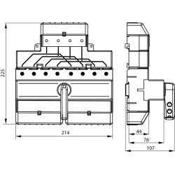 PRZK-4125N\W01 PRZEŁĄCZNIK ŹRÓDŁA ZASILANIA 125A 4-BIEGUNOWY