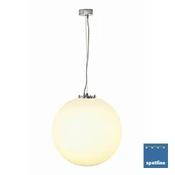 ROTOBALL BIAŁY OPRAWA WISZĄCA 1X E27/ 24W IP 20 STAL/ TWORZYWO/ PE