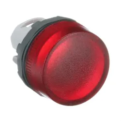 ML1-100R GŁOWICA LAMPKI SYGNALIZACYJNEJ PŁASKI OKRĄGŁY CZERWONY