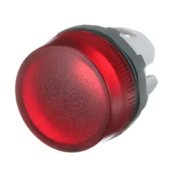 ML1-100R GŁOWICA LAMPKI SYGNALIZACYJNEJ PŁASKI OKRĄGŁY CZERWONY