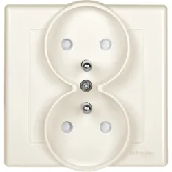 Schneider Electric Podwójne Gniazdo+uz 16a krem M-Smart, MTN2620-1444