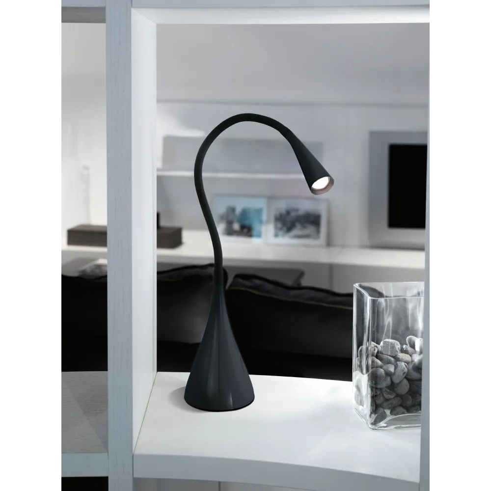 SNAPORA CZARNY OPRAWA BIURKOWA LED 3W WW 3000K 300LM IP20 TWORZYWO/ ALUMINIUM