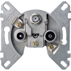 Schneider Electric Merten - Mechanizm gniazda telewizyjnego r+tv+sat końcowe, MTN466097