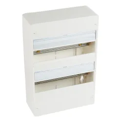 DRIVIA ROZDZIELNIA PLASTIKOWA NT 26M 2X 13M N+PE IP30 IK05 375X250X103.5 BEZ DRZWI BIAŁY
