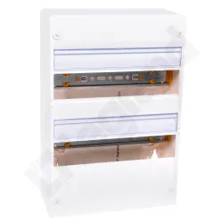 DRIVIA ROZDZIELNIA PLASTIKOWA NT 26M 2X 13M N+PE IP30 IK05 375X250X103.5 BEZ DRZWI BIAŁY