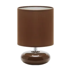 PATI BRĄZOWY OPRAWA STOŁOWA NOCNA 1X E14/ 40W IP20 CERAMIKA/ STAL NIERDZEWNA