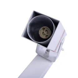 VIDAR BIAŁY OPRAWA SUFITOWA SPOT 2X GU10/ 50W IP20 METAL/ DREWNO