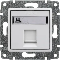 VENA MODUŁ BIAŁY GNIAZDO KOMPUTEROWE 1X UAE 8 CAT.5E UTP MOLEX PŁASKIE