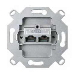 Schneider Electric Mechanizm gniazd RJ45 8/8, kat. 6, kremowy, MTN465706
