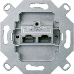 Schneider Electric Mechanizm gniazd RJ45 8/8, kat. 6, kremowy, MTN465706