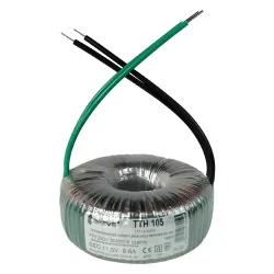 TTH 105 TRANSFORMATOR TOROIDALNY BEZPIECZEŃSTWA 1F 105VA 230V AC/ 11.5V AC IP00 DO HALOGENÓW