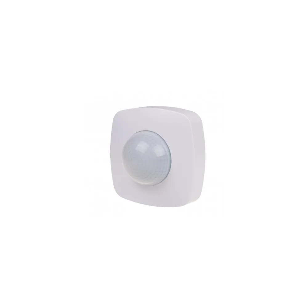 DR-09-IP65 CZUJNIK RUCHU PIR Z FUNKCJĄ OBECNOŚCI IP-65 SUFITOWY 360° 10A 230V BIAŁY