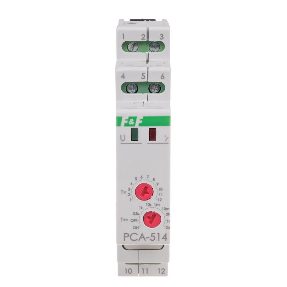 PCA-514 DUO PRZEKAŹNIK CZASOWY AWERSYJNY 10A 1P 1M 24V AC/DC / 230V AC