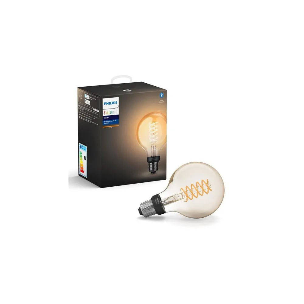 HUE 1X ŻARÓWKA LED GLOBE FILAMENT 7/ 40W E27 WW 2100K 550LM G93