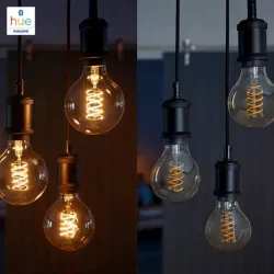 HUE 1X ŻARÓWKA LED GLOBE FILAMENT 7/ 40W E27 WW 2100K 550LM G93