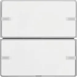 KNX E/S Q.X PRZYCISK 2-KR Z POLEM OPISOWYM, DIODAMI LED RGB I CZUJNIKIEM TEMPERATURY, ALU
