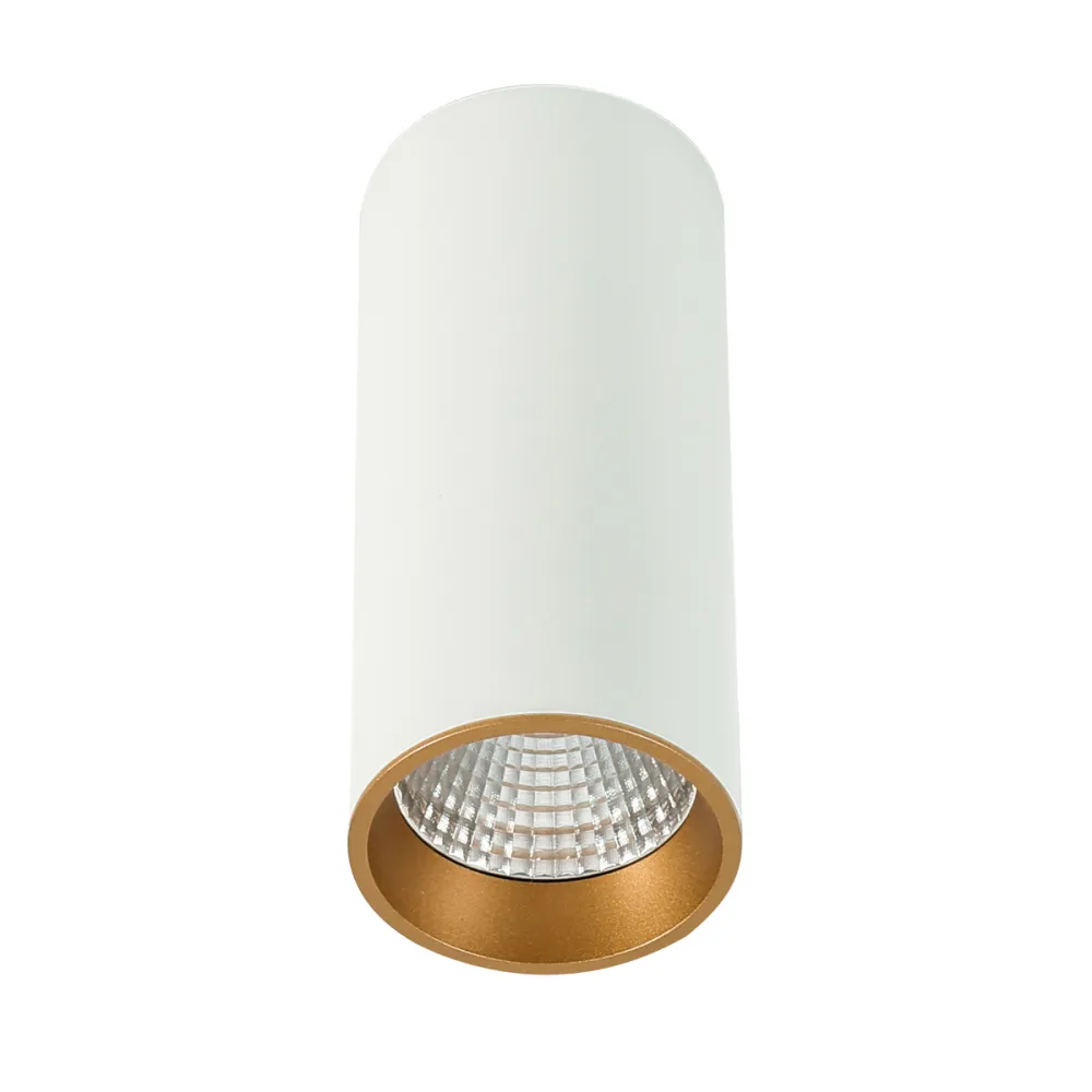 MOLDES BIG WH/GO CELING BIAŁY/ ZŁOTY OPRAWA SUFITOWA SPOT NT LED 12W WW 3000K 820LM IP20 ALUMINIUM