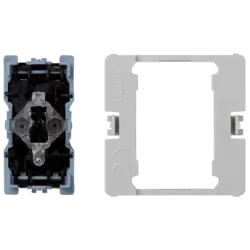 CONNECT M45 MECHANIZM PRZYCISK 1M 1X 1Z PODŚWIETLANY ZACISKI SPRĘŻYNOWE 16A 230V
