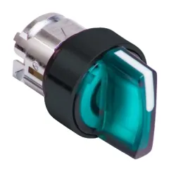 Schneider Electric Harmony XB5 Główka przełącznika 3 pozycyjnego z samoczynnym powrotem LED zielona plastikowa, ZB5AK1733