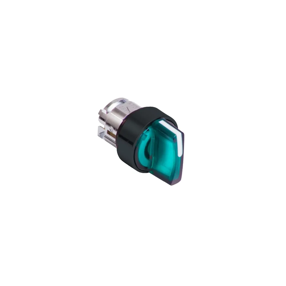 Schneider Electric Harmony XB5 Główka przełącznika 3 pozycyjnego z samoczynnym powrotem LED zielona plastikowa, ZB5AK1733