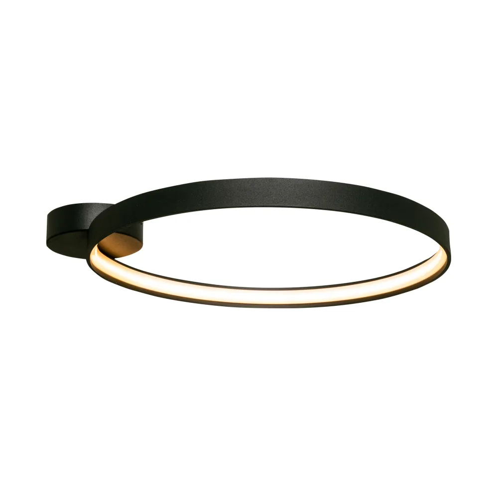 CIRCLE CZARNY MAT OPRAWA SUFITOWA NT LED 50W WW 3000K 5520L IP20 METAL / TWORZYWO