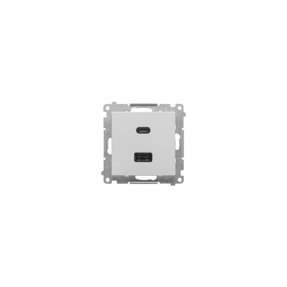 SIMON 55 MODUŁ ALUMINIUM MAT ŁADOWARKA USB TYP A+C