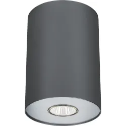 POINT L GRAFITOWY/ SREBRNY OPRAWA SUFITOWA SPOT NT 1X GU10/ 10W IP20 STAL LAKIEROWANA