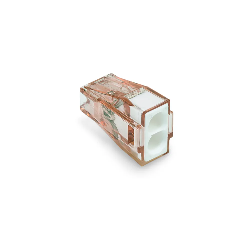 SZYBKOZŁĄCZKA 2 X 4 MM2 BRĄZOWO-PRZER./BIAŁA