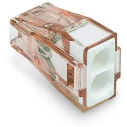 SZYBKOZŁĄCZKA 2 X 4 MM2 BRĄZOWO-PRZER./BIAŁA