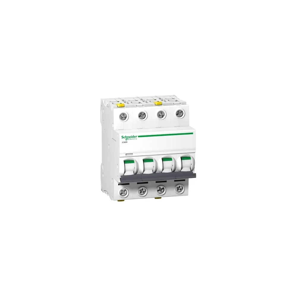 Schneider Electric Wyłącznik nadprądowy Acti9 iC60N-B10-4 B 10A 4-biegunowy, A9F03410