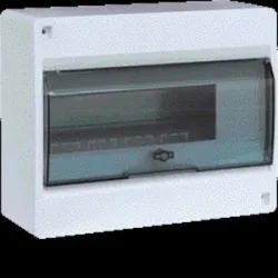 IC2 VD110TP ROZDZIELNIA PLASTIKOWA NT 10M 1X 10M N+PE IP30 170X206.5X91 DRZWI DYMNE BIAŁY