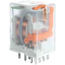 R4N-2014-23-5110-WTL PRZEKAŹNIK PRZEMYSŁOWY 6A 4P 110V AC WTYKOWY + WSKAŹNIK, PRZYCISK, LED
