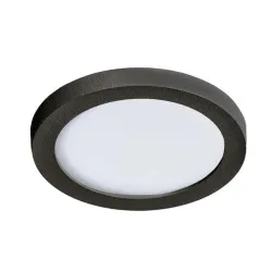 SLIM 9 ROUND CZARNY OPRAWA SUFITOWA PT LED 6W NW 4000K 500LM IP44 ALUMINIUM/ PVC