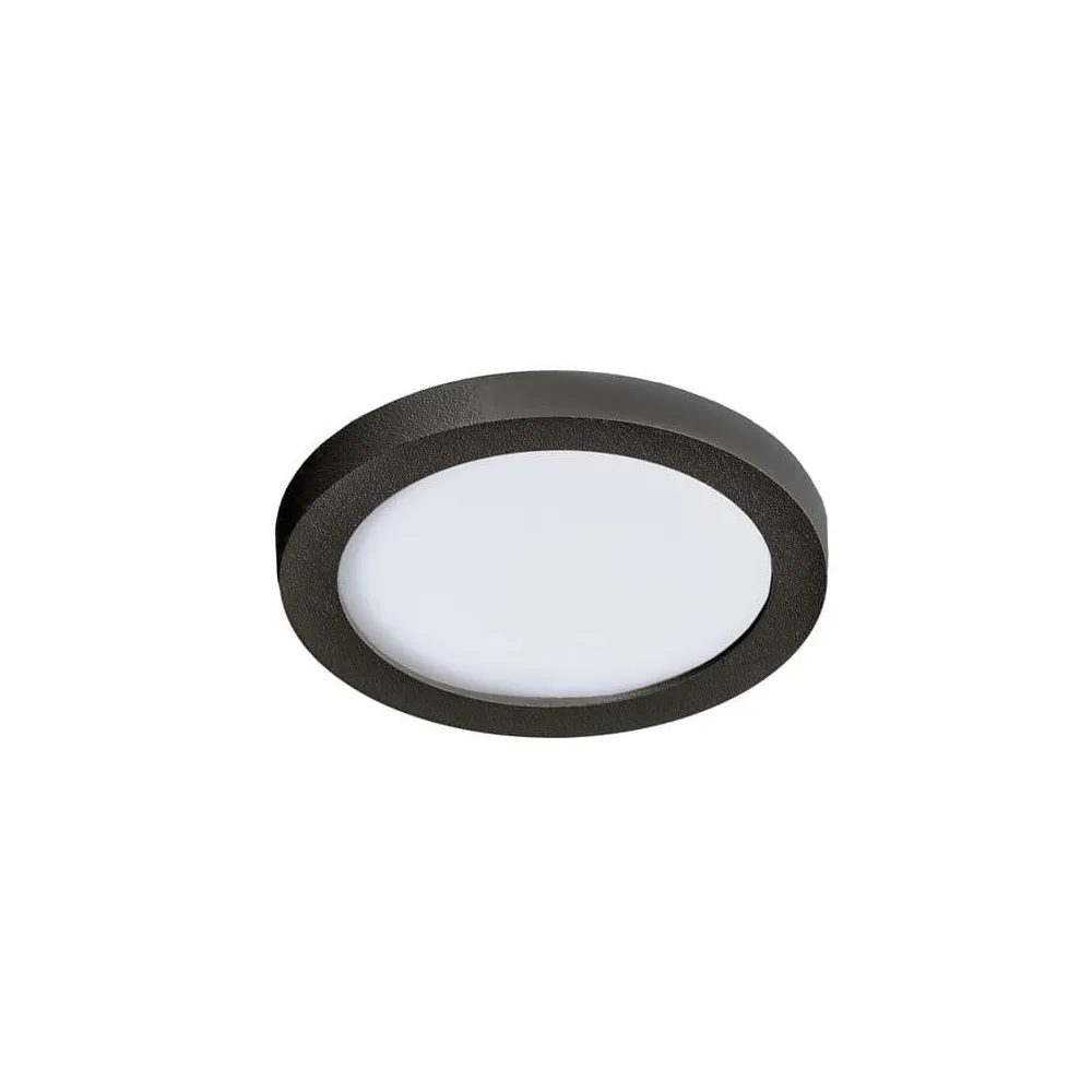 SLIM 9 ROUND CZARNY OPRAWA SUFITOWA PT LED 6W NW 4000K 500LM IP44 ALUMINIUM/ PVC