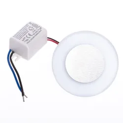 OTI BIAŁY/ SREBRNY OPRAWA SCHODOWA PT LED 0.6W WW 3000K 13LM 12V CZUJNIK RUCHU IP20 TWORZYWO/ ALU