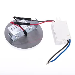 OTI BIAŁY/ SREBRNY OPRAWA SCHODOWA PT LED 0.6W WW 3000K 13LM 12V CZUJNIK RUCHU IP20 TWORZYWO/ ALU