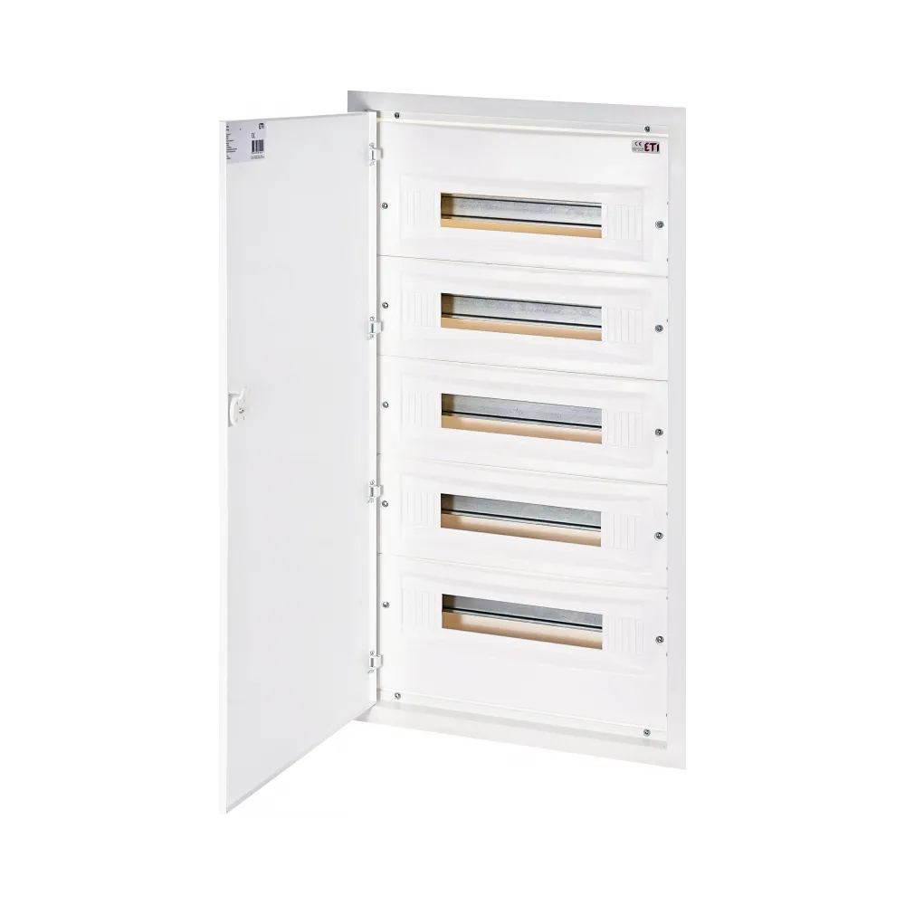 ERP18-5 ROZDZIELNIA PLASTIKOWA PT 90M 5X 18M N+PE IP40 IK10 809X418X120 DRZWI PEŁNE METAL BIAŁY DIDO