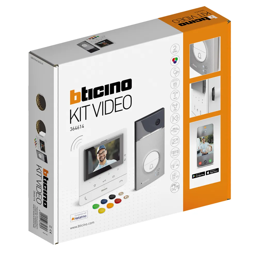 AV ALUMINIUM ZESTAW 1-RODZINNY VIDEODOMOFON SMART WI-FI Z PANELEM LINIA 3000 CLASSE 100