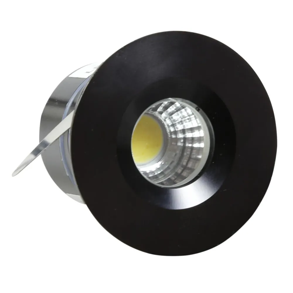 SH-14 BK 3W LED 230V CZARNY oczko sufitowe lampa sufitowa HERMETYCZNA IP65 odporna na wilgoć