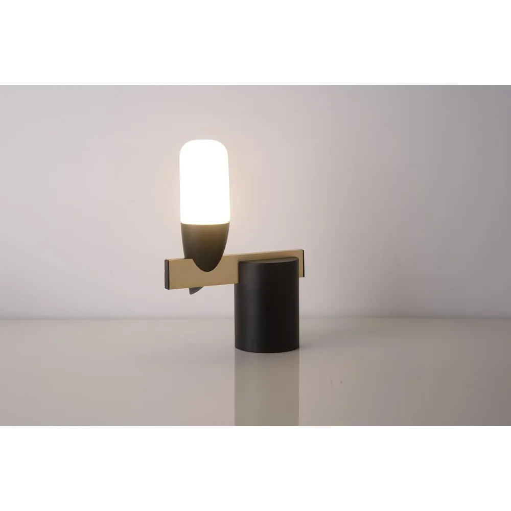 SAKAI CZARNY OPRAWA STOŁOWA NOCNA LED 5W WW 3000K 430LM IP20 METAL/ TWORZYWO