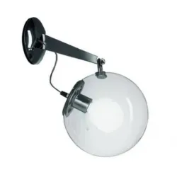 EDISON TRANSPARENTNY OPRAWA ŚCIENNA KINKIET 1X E27/ 100W IP20 SZKŁO/ METAL