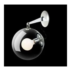 EDISON TRANSPARENTNY OPRAWA ŚCIENNA KINKIET 1X E27/ 100W IP20 SZKŁO/ METAL