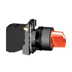 Schneider Electric Harmony XB5 Przełącznik 3 pozycje czerwony LED 230/240V piórko krótkie plastikowy stabilny, XB5AK134M5
