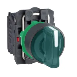 Schneider Electric Harmony XB5 Przełącznik 3 pozycje czerwony LED 230/240V piórko krótkie plastikowy stabilny, XB5AK134M5